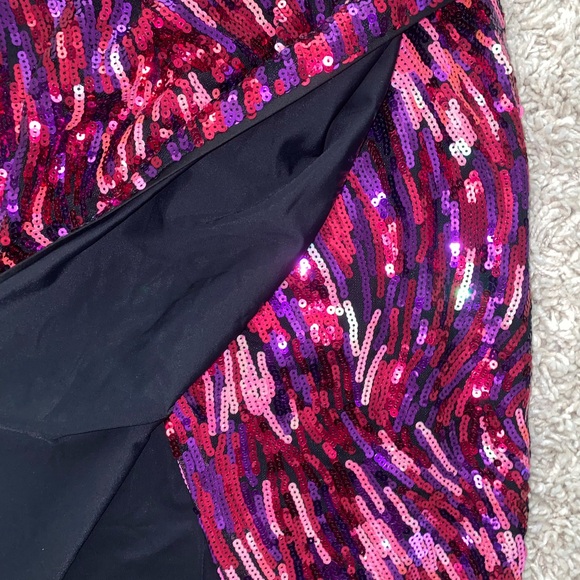 LPA Pink Strapless Sequin Cocktail Midi Dress - X-Small, NWT - Picture 10 of 10